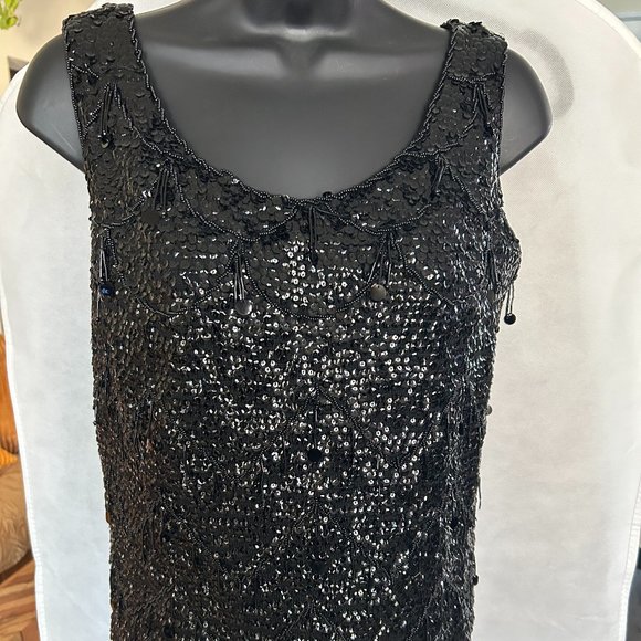 Vintage Sequenced Wool Top - Picture 1 of 5